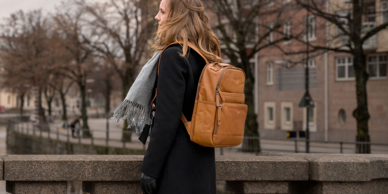 Frederiksbergs Læderhandel banner image with Austin Backpack