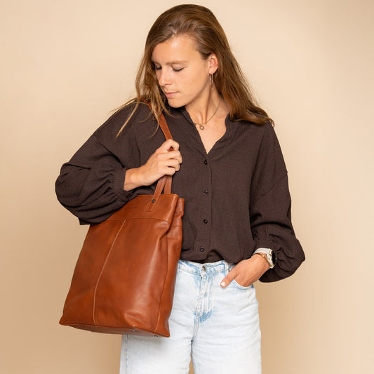 Solvia Leather Shopper