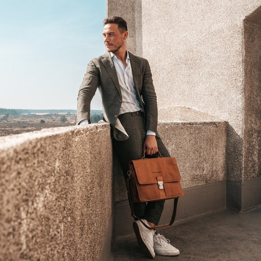 Stuttgart Leather Briefcase 14"