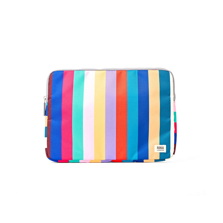 Brick Lane Laptop Sleeve 14" Wide Multi Stripe
