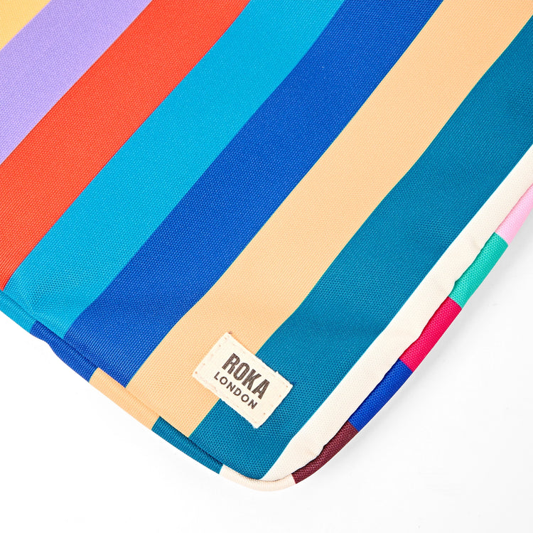 Brick Lane Laptop Sleeve 14" Wide Multi Stripe