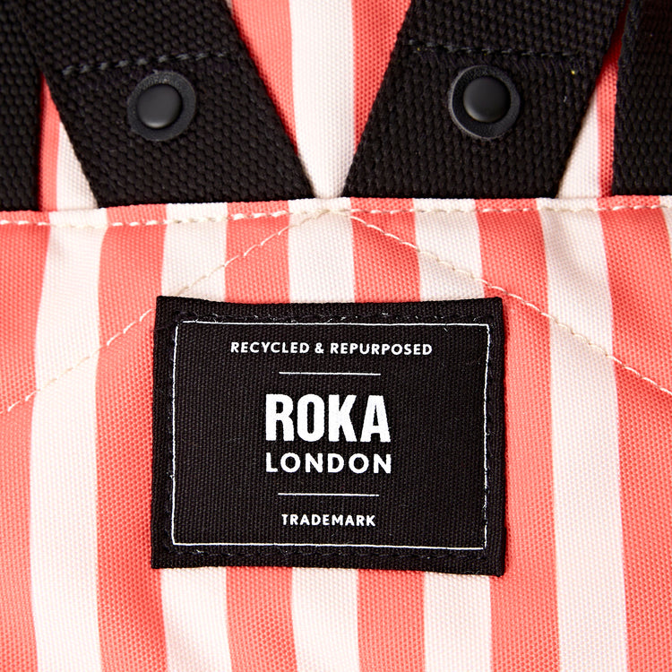 Canfield B Coral Stripe Small Backpack