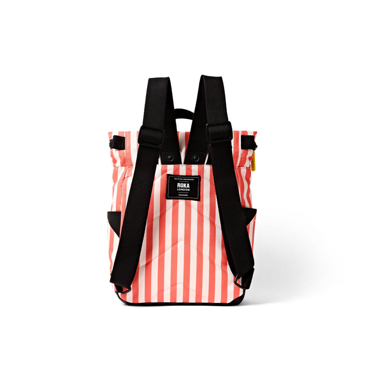 Canfield B Coral Stripe Small Backpack