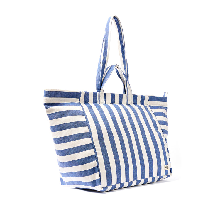 Marylebone Denim Stripe Shoulder Bag