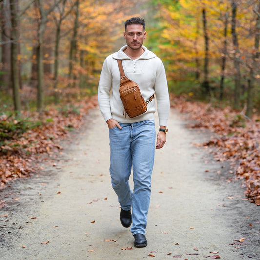 Riga Leather Sling Bag