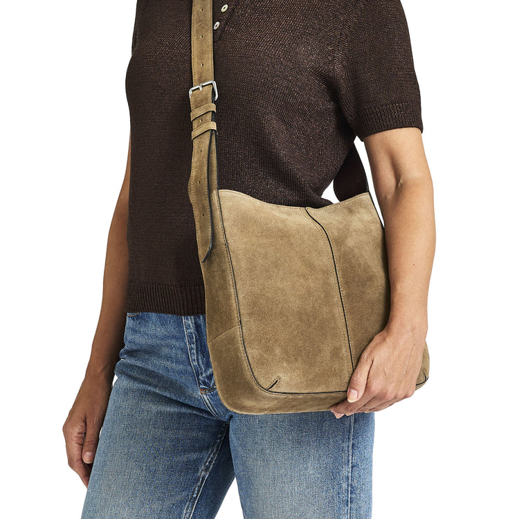 Molly Suede Shoulder Bag