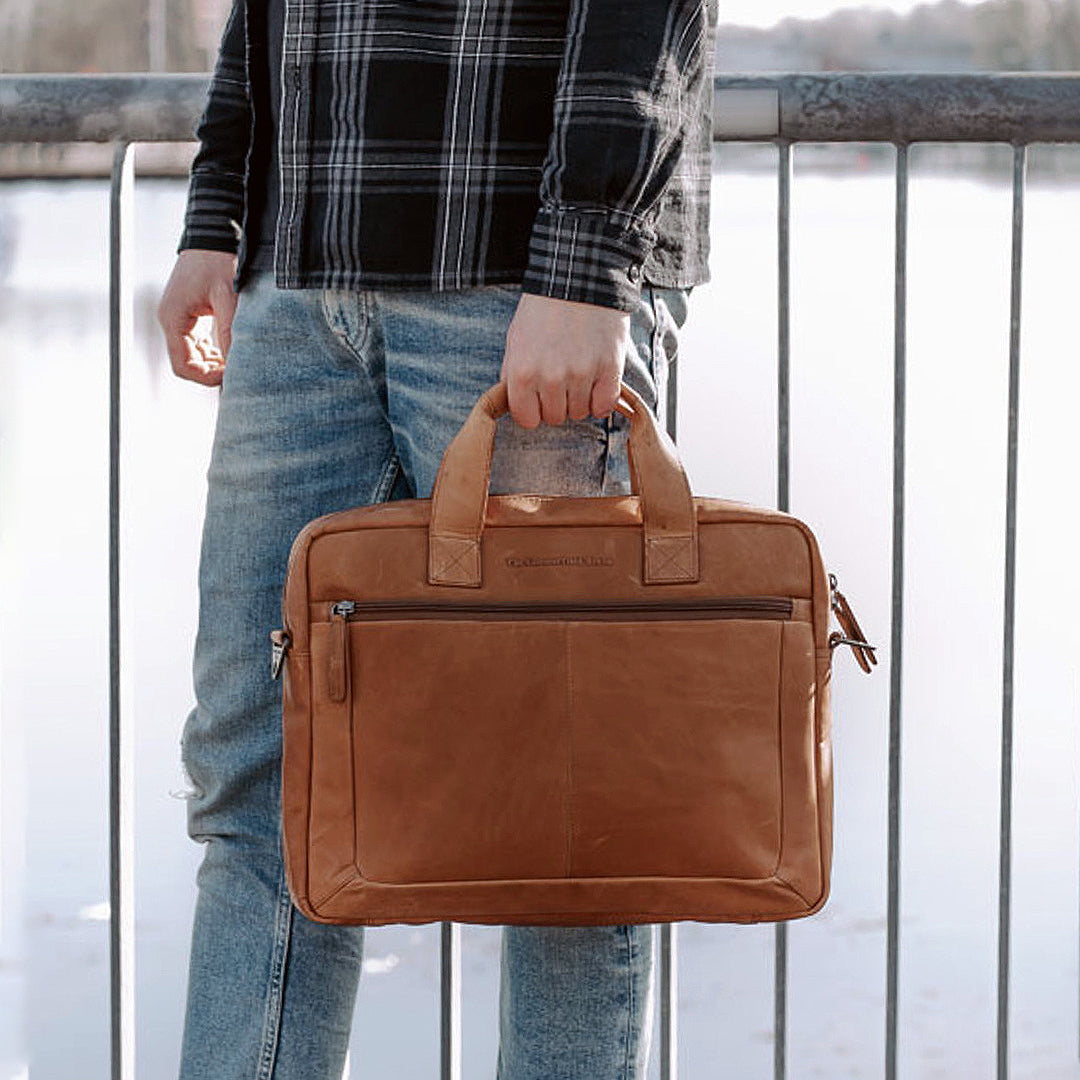 The Chesterfield Brand Cartella Iseo in pelle 40 cm con scomparto per laptop (16.54 The Chesterfield Brand Cartella Iseo in pelle 40 cm con scomparto per laptop (16.54